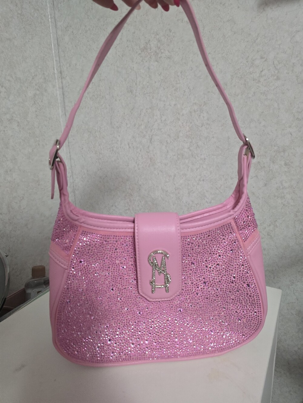 Steve Madden Rhinestone Pink Bag